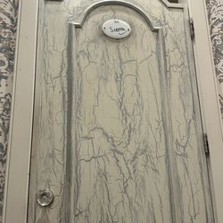 Personal names on changing room doors