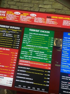 Menu photo 8 Cook Out Marietta, GA