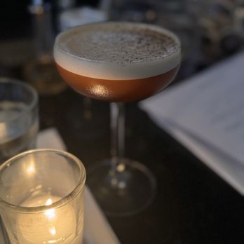 Jellyfish Crudo + Charbon - Espresso martini - Modern European Near Me - Montreal, Quebec Jellyfish Crudo + Charbon - Espresso martini - Modern European Near Me - Montreal, Quebec