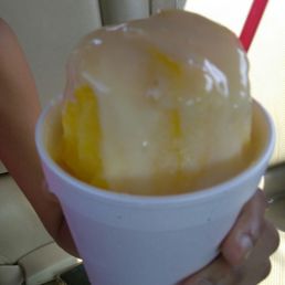 All Natural Mango with condensed milk. Yum