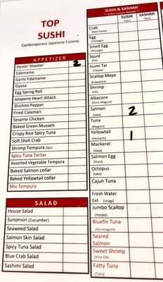 Menu photo 6 Top Sushi Canoga Park, CA Menu photo 6 Top Sushi Canoga Park, CA