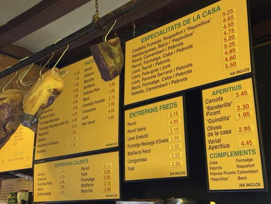 Menu photo 2 Can Paixano Barcelona, B
