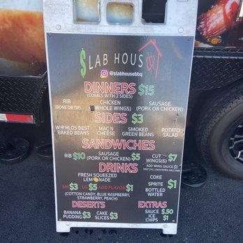 Slabhouse BBQ - Menu - Food Trucks Near Me - Atlanta, Georgia