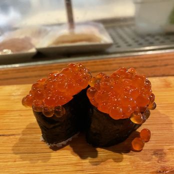 Sushi OK - two pieces of sushi on a cutting board - Sushi Bars Near Me - Riverside, California Sushi OK - two pieces of sushi on a cutting board - Sushi Bars Near Me - Riverside, California