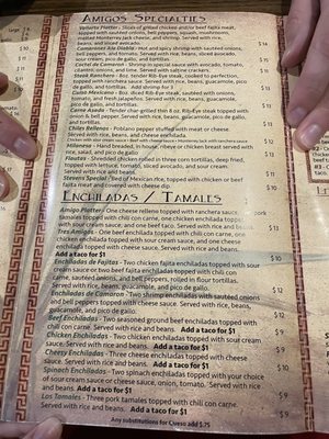 Menu photo 3 Amigos Eureka Springs, AR Menu photo 3 Amigos Eureka Springs, AR