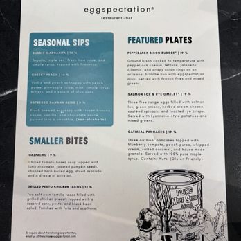 Eggspectation - Columbia - Seasonal Summer menu - Breakfast & Brunch Near Me - Columbia, Maryland Eggspectation - Columbia - Seasonal Summer menu - Breakfast & Brunch Near Me - Columbia, Maryland