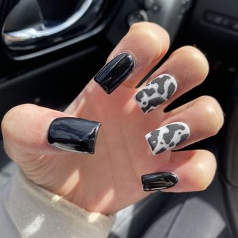 Wayside Nails - Cow print by Steven - Nail Salons Near Me - Houston, Texas Wayside Nails - Cow print by Steven - Nail Salons Near Me - Houston, Texas