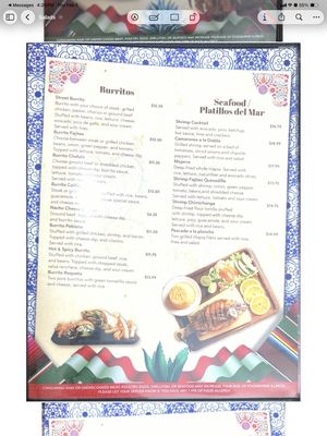 Menu photo 1 Cholula Mexican Restaurant Shelbyville, IN Menu photo 1 Cholula Mexican Restaurant Shelbyville, IN