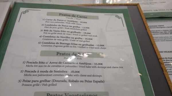 Menu photo 1 Restaurante 1 4 P Ras 9 Évora, 07