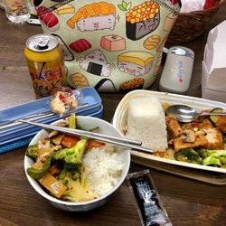 Takeout: Tofu with mixed vegetables (enough food for two meals)