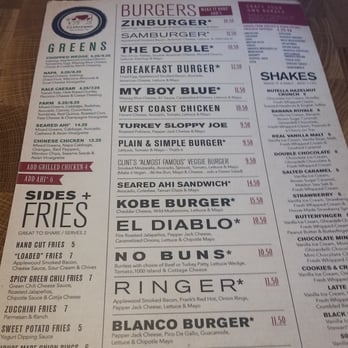 Zinburger - Menu - Burgers Near Me - Gilbert, Arizona Zinburger - Menu - Burgers Near Me - Gilbert, Arizona