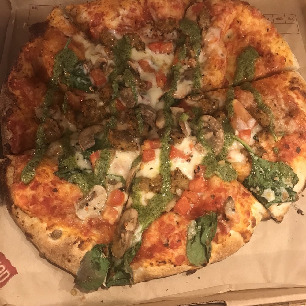Jasper with pesto sauce