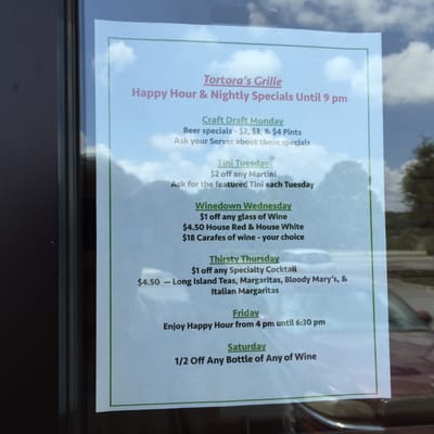 Menu photo 8 Tortora's Owens Cross Roads, AL Menu photo 8 Tortora's Owens Cross Roads, AL