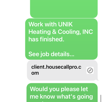 Unik Heating & Cooling - End of text thread - Heating & Air Conditioning/HVAC Near Me