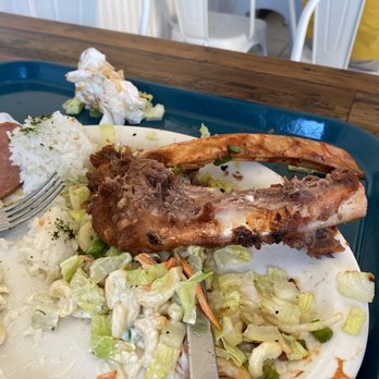 Enseamada Cafe - Two giant beef rib bones that had less than 2.5oz of meat between them both. Felt a little ripped off. - Filipino Near Me - Everett, Washington
