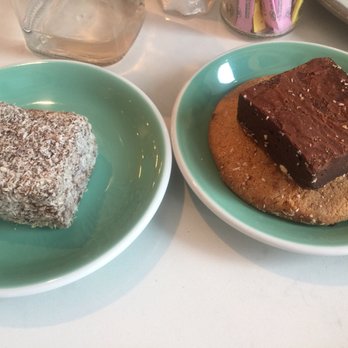 Bluestone Lane Hoboken Café - lamington cake was so yummy - Coffee & Tea Near Me - Hoboken, New Jersey Bluestone Lane Hoboken Café - lamington cake was so yummy - Coffee & Tea Near Me - Hoboken, New Jersey