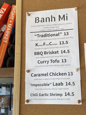 Menu photo 4 Bah Mi Ba Fairfax, CA