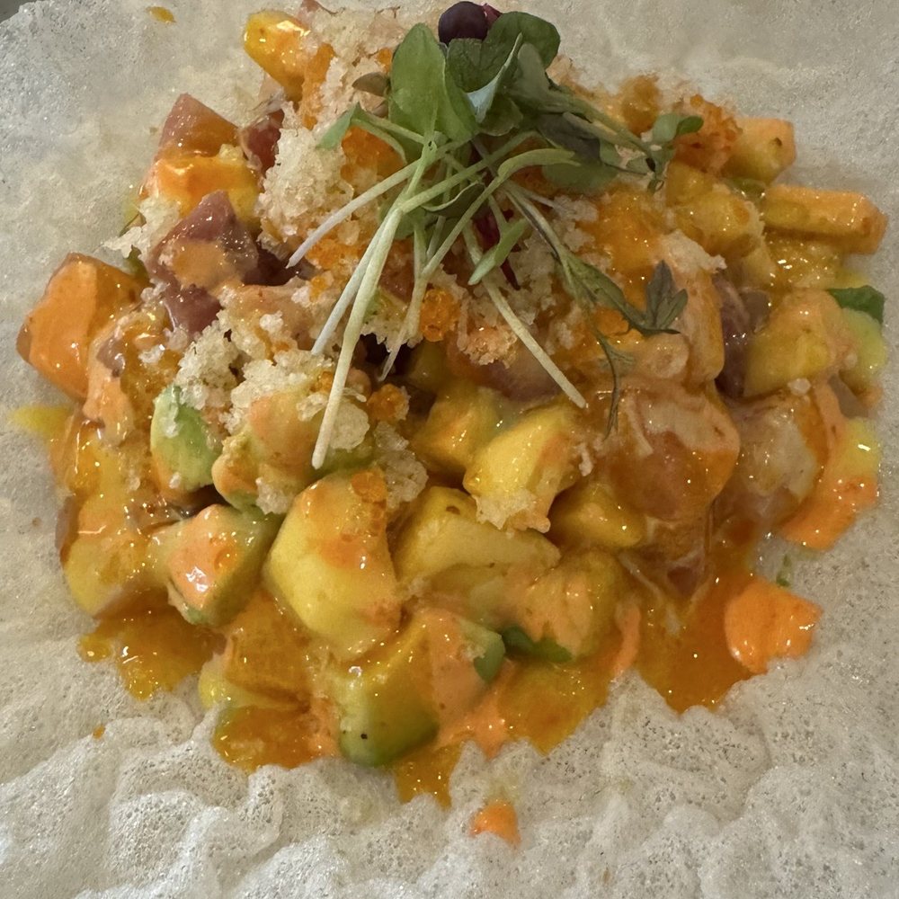 At The Rooftop - Sushi nachos - Cocktail Bars Near Me - Canton, Connecticut