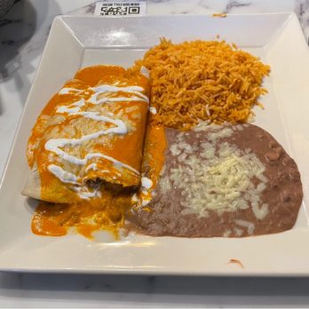Plaza Azteca - Enchilada and Burrito Combo with Beans and Rice - Mexican Near Me - Newark, Delaware Plaza Azteca - Enchilada and Burrito Combo with Beans and Rice - Mexican Near Me - Newark, Delaware