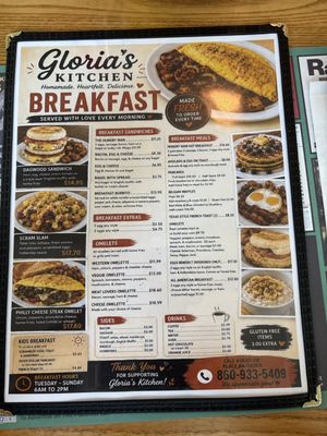 Menu photo 1 Gloria’s Kitchen Dayville, CT