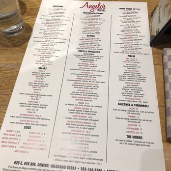Angelo’s Taverna - Full Menu - Italian Near Me - Denver, Colorado Angelo’s Taverna - Full Menu - Italian Near Me - Denver, Colorado
