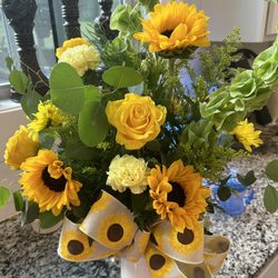 Flower Basket - Sunflowers
