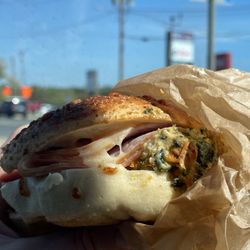 Caribou Coffee - Turkey Provolone Bagel