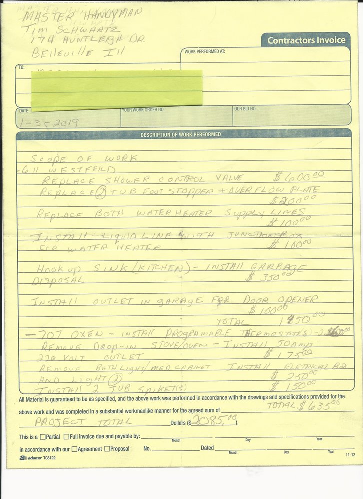 Slide of Master Handyman