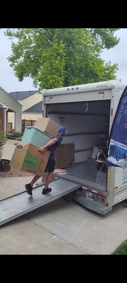 animal arts design studio - we did one day of packing prepping and staging. the next day we did the move and donation run.