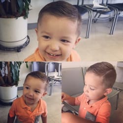 Family Haircuts - Hard part hair cut done by Kelly