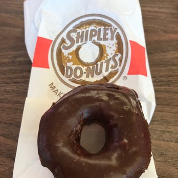 Shipley Do-Nuts - a chocolate frosted donut on a napkin - Donuts Near Me - Alexandria, Louisiana Shipley Do-Nuts - a chocolate frosted donut on a napkin - Donuts Near Me - Alexandria, Louisiana
