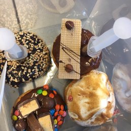 Got some donuts to go! Look how good they look. Got some donuts to go! Look how good they look.