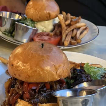 Chez Vous Bistro - spicy lamb merguez burger & the french burger - French Near Me - Stamford, Connecticut Chez Vous Bistro - spicy lamb merguez burger & the french burger - French Near Me - Stamford, Connecticut