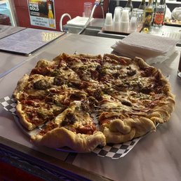 Italian sausage pizza