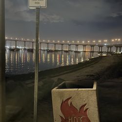 Tidelands Park - Hot coals only and no lifeguard on duty