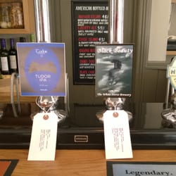 The Bridge Inn - The beers on tap on May 3, 2014. I had the Dark Star.