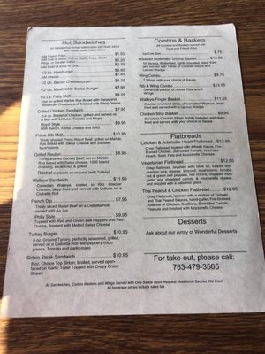 Menu photo 1 Choo Choo Restaurant & Bar Loretto, MN Menu photo 1 Choo Choo Restaurant & Bar Loretto, MN