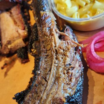 BBQ Station - The meat on the dino rib, delish and juicy!! The rib was huuuuge IRL, picture doesn't do it justice. - Barbeque Near Me - Glendora, California BBQ Station - The meat on the dino rib, delish and juicy!! The rib was huuuuge IRL, picture doesn't do it justice. - Barbeque Near Me - Glendora, California