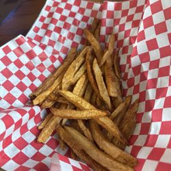 Chelsey's - Very skimpy "basket" of half cooked fries
