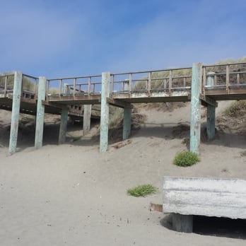 Bodega Dunes Campgrounds - This is the boardwalk to the Dunes Beach - Campgrounds Near Me - Bodega Bay, California