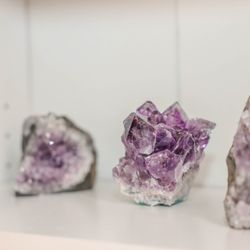 Psychic for Love - Grade A Brazilian amethyst raw clusters.
