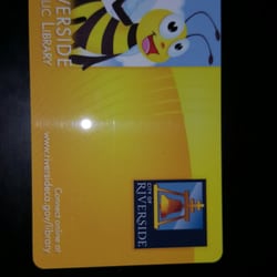 Riverside Public Library - La Sierra - Library card