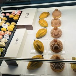 Display case of desserts