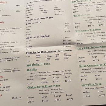 Pizzaville - Menu - Pizza Near Me - Louisville, Kentucky Pizzaville - Menu - Pizza Near Me - Louisville, Kentucky
