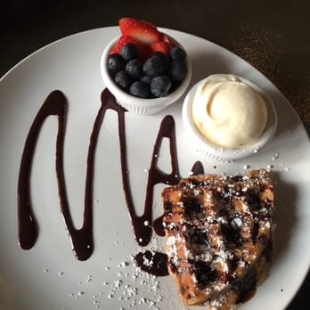 Waffle-Era - Puerto Rican bread waffle  - we added side of fruits - Breakfast & Brunch Near Me - San Juan, Puerto Rico