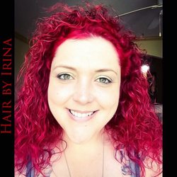 Ulta - So glad I trusted in Irina! I didn't know how to care for extreme hues. Irina spent time with me after this beautiful dye job and trim.