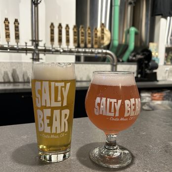 Salty Bear Brewing - Hazy ipa and raspberry lemonade seltzer - Breweries Near Me - Costa Mesa, California