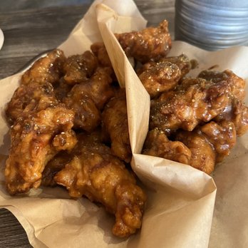 The Chicken On Fire - Wings / Medium - half soy garlic, half Smokey onion - Chicken Wings Near Me - Castro Valley, California The Chicken On Fire - Wings / Medium - half soy garlic, half Smokey onion - Chicken Wings Near Me - Castro Valley, California
