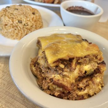 Casa Adela - Pastelon, Arroz Gandules, black beans - Latin American Near Me - New York, New York