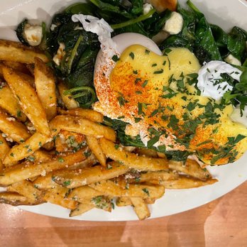 Brownstone Pancake Factory - Eggs Florentine Benedict - Breakfast & Brunch Near Me - Edgewater, New Jersey Brownstone Pancake Factory - Eggs Florentine Benedict - Breakfast & Brunch Near Me - Edgewater, New Jersey